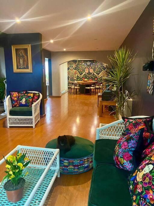 Luxurious Mid Century Modern Folk Art Home Мехико Экстерьер фото